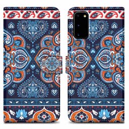 Samsung Galaxy S20 Suojakuori Lompakkokotelo (Sininen)