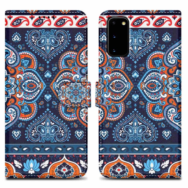 Samsung Galaxy S20 Suojakuori Lompakkokotelo (Sininen)