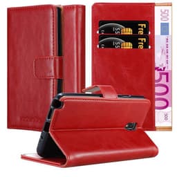 Samsung Galaxy NOTE 3 NEO lommebokdeksel etui (rød)
