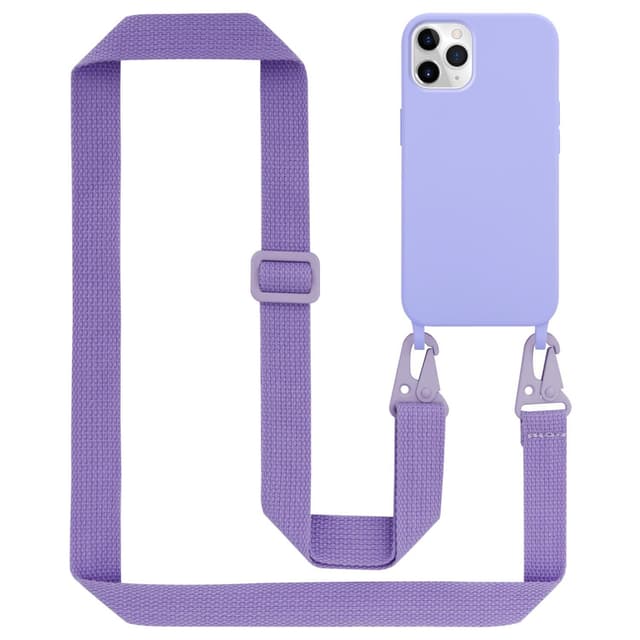 Deksel iPhone 11 PRO MAX med Halskjede (lilla)
