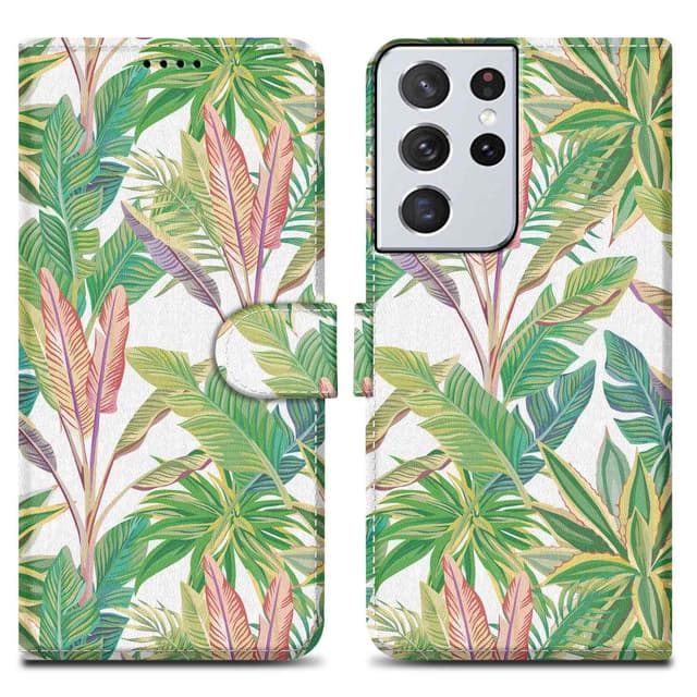 Samsung Galaxy S21 ULTRA Pungetui Cover Case (Grøn)