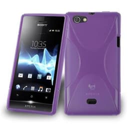 Sony Xperia MIRO Skal Fodral Case (Lila)