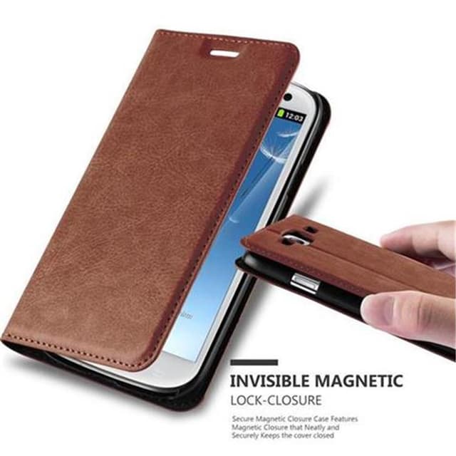 Samsung Galaxy S3 / S3 NEO lommebokdeksel case (brun)
