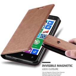 Nokia Lumia 625 Suojakuori Lompakkokotelo (Ruskea)