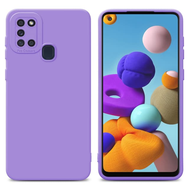 Samsung Galaxy A21s Skal Fodral Case (Lila)