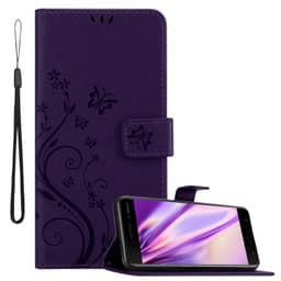 Nokia 6.1 Suojakuori Lompakkokotelo (Violetti)