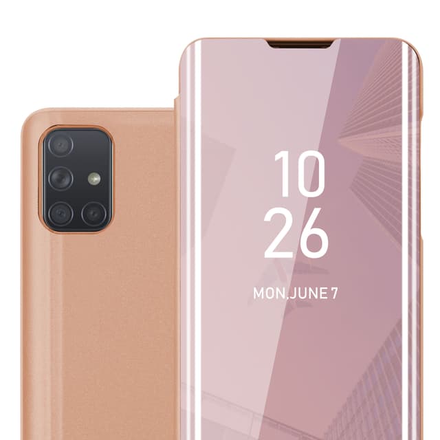 Samsung Galaxy A71 4G Plånboksfodral Skal (Rosa)