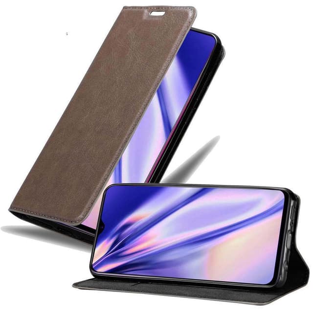 Oppo R17 Suojakuori Lompakkokotelo (Ruskea)
