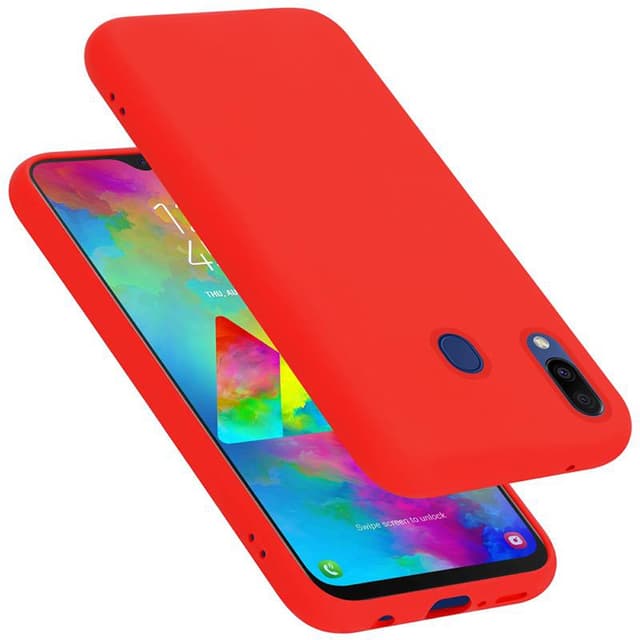 Samsung Galaxy M20 Skal Fodral Case (Röd)