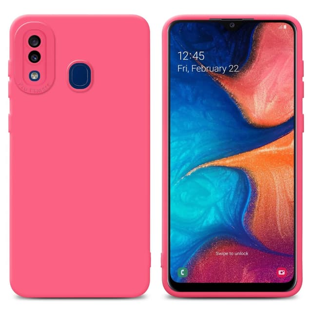 Samsung Galaxy A20 / A30 / M10s Skal Fodral Case (Röd)