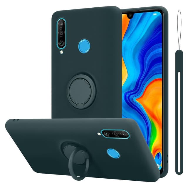 Deksel Huawei P30 LITE Ring Case (grønn)