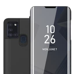 Suojakuori Samsung Galaxy A21s Lompakkokotelo (Musta)