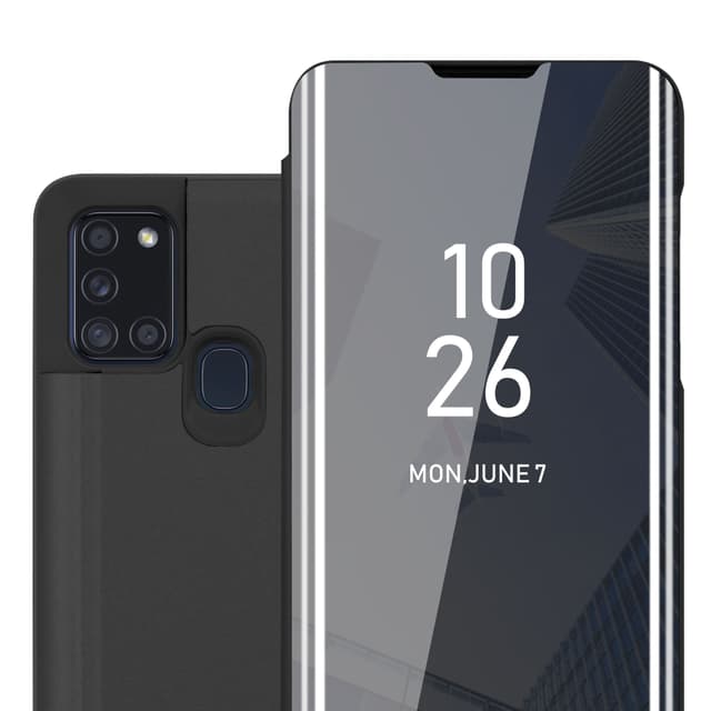 Suojakuori Samsung Galaxy A21s Lompakkokotelo (Musta)
