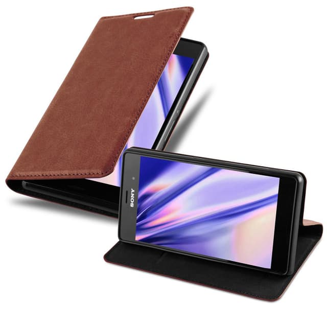 Sony Xperia Z3 Cover Etui Case (Brun)