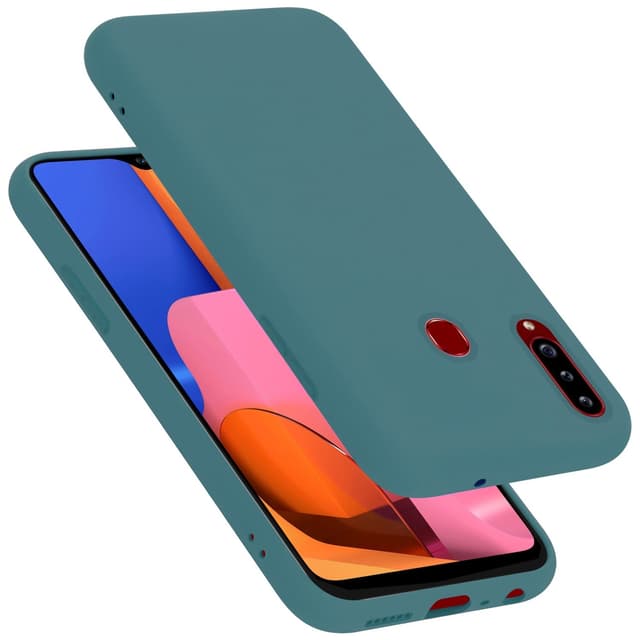 Samsung Galaxy A20s Skal Fodral Case (Grön)
