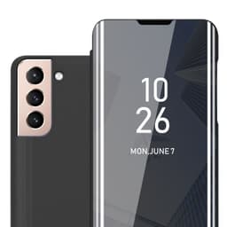 Suojakuori Samsung Galaxy S21 5G Lompakkokotelo (Musta)