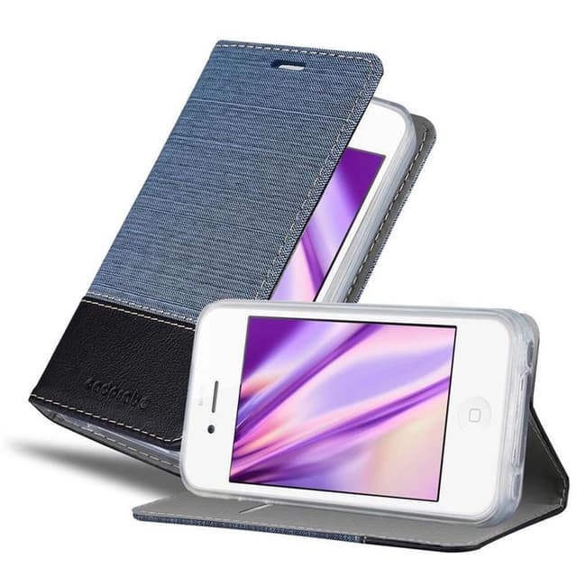 iPhone 4 / 4S Pungetui Cover Case (Blå)