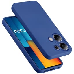 Xiaomi Poco M6 Pro silikondeksel case (Blå)