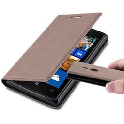 Nokia Lumia 925 Suojakuori Lompakkokotelo (Ruskea)