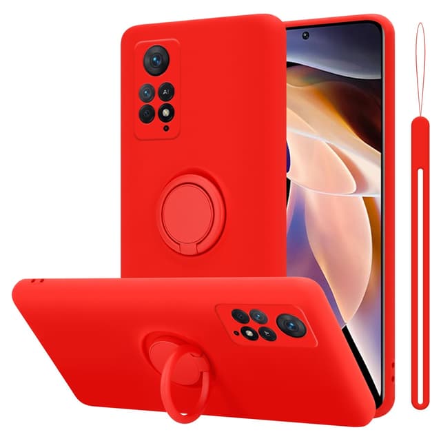 Skal Xiaomi RedMi NOTE 11 PRO 4G / 5G Fodral Case (Röd)