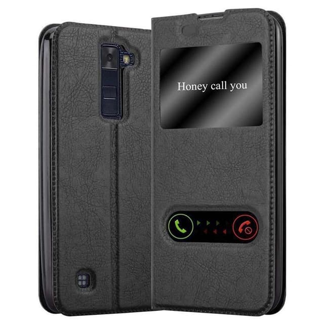 LG K8 2016 Plånboksfodral Skal (Svart)