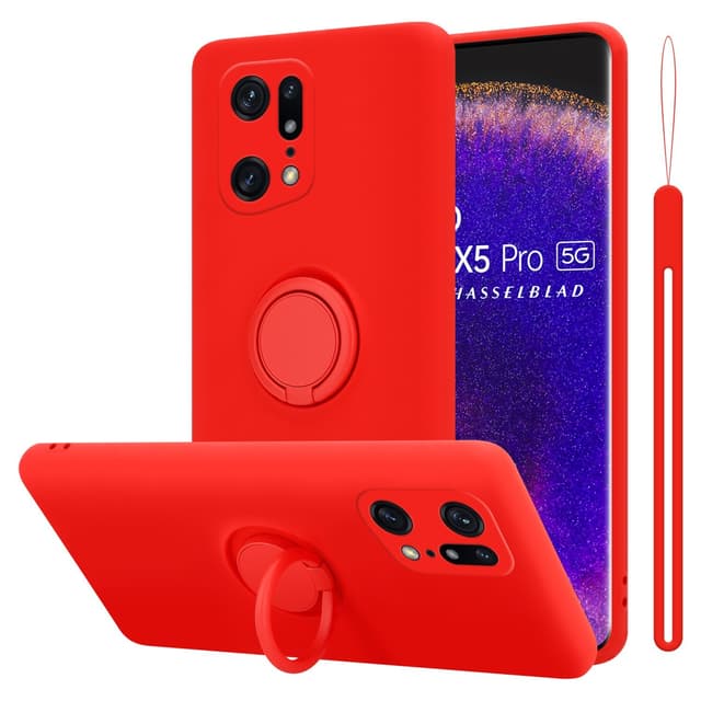 Oppo FIND X5 PRO Cover Etui Case (Rød)