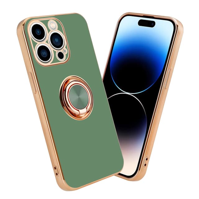 iPhone 14 PRO Skal Fodral Case (Grön)