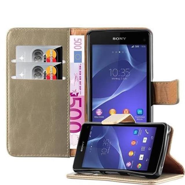 Cover Sony Xperia Z1 COMPACT Etui Case (Brun)