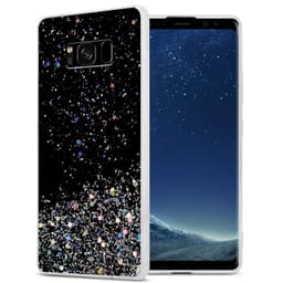 Samsung Galaxy S8 PLUS Silikondeksel Glitter (svart)
