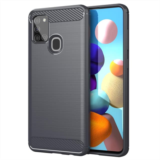 Samsung Galaxy A21s Skal Fodral Case (Grå)