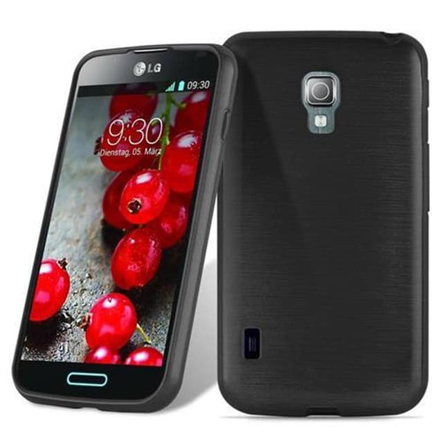 LG L7 II (2. SIM) silikondeksel cover (svart)