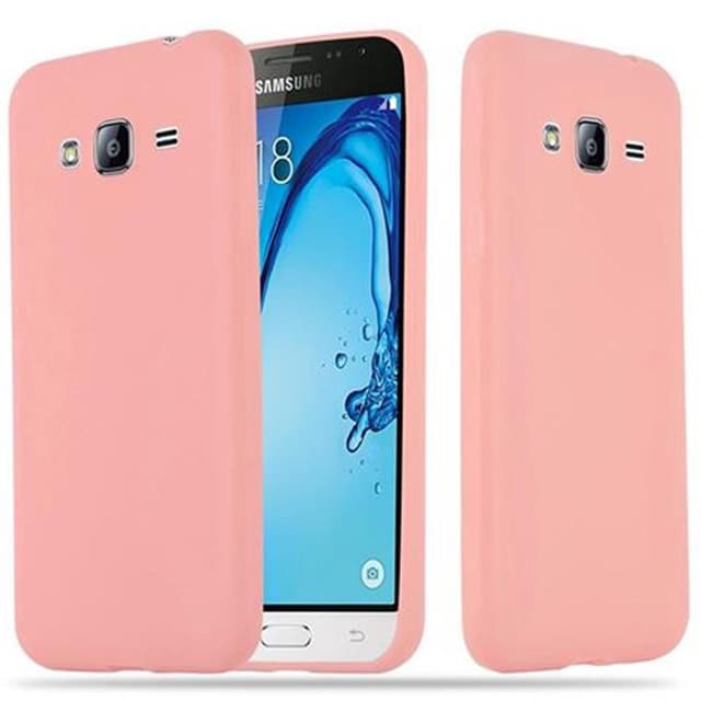 Deksel Samsung Galaxy J3 2015 Silikon cover (rosa)