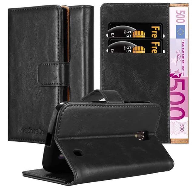 Nokia 1 2018 lommebokdeksel etui (svart)