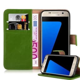 Samsung Galaxy S7 lommebokdeksel etui (grønn)