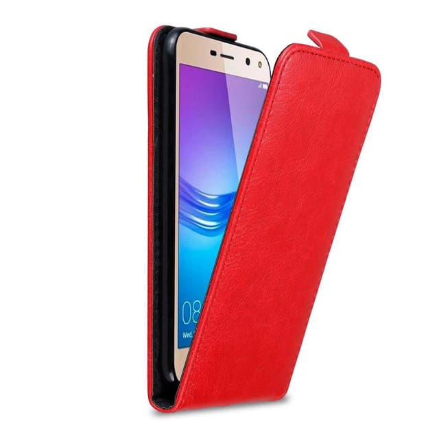 Huawei Y5 2017 / Y6 2017 Flipfodral Skal (Röd)