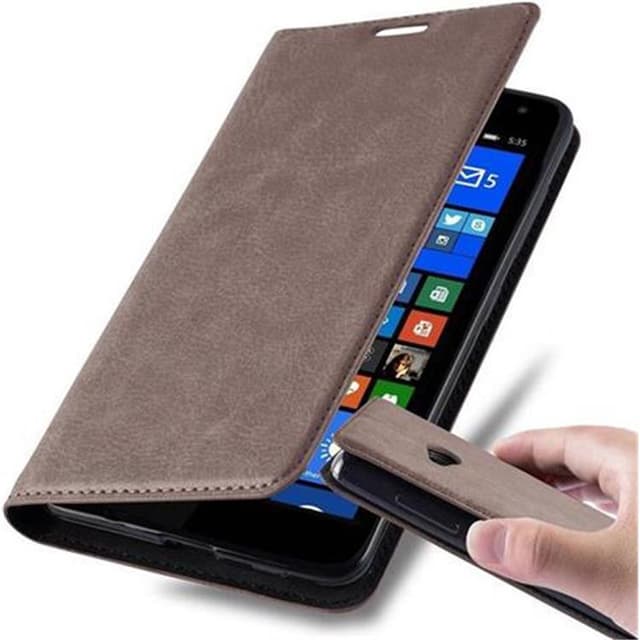Nokia Lumia 535 Suojakuori Lompakkokotelo (Ruskea)
