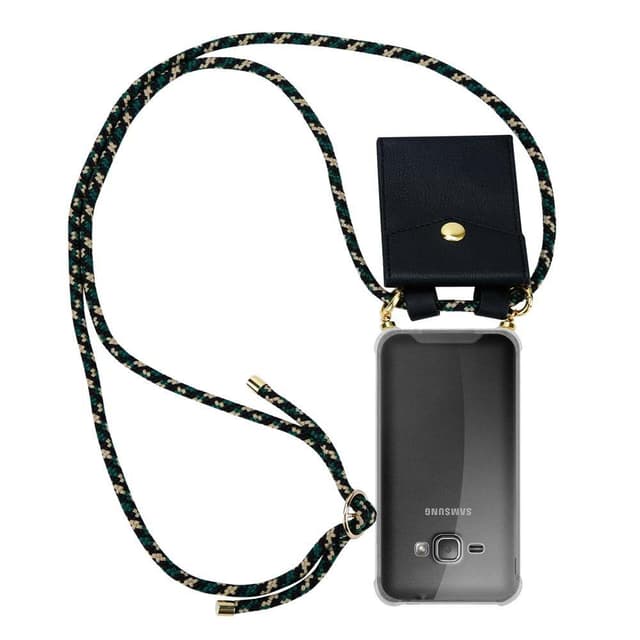 Samsung Galaxy J1 2016 Etui Cover Kæde (Brun)