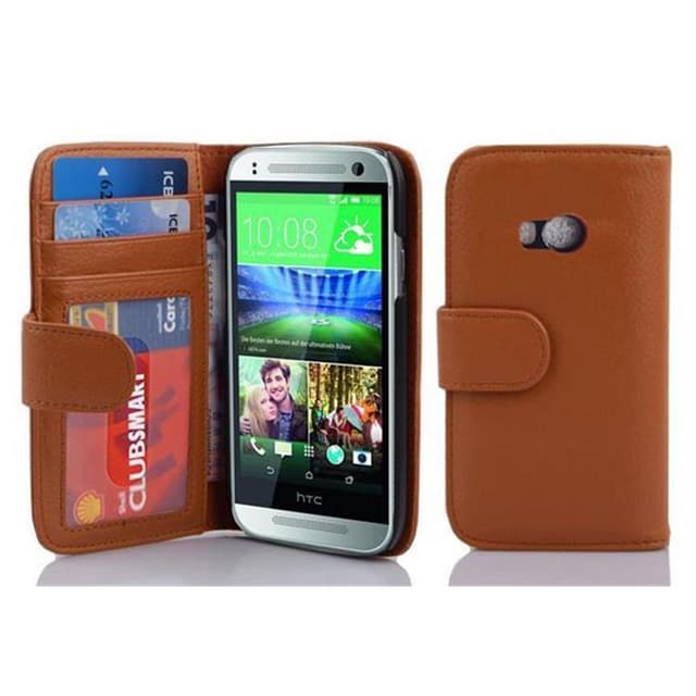 HTC ONE M8 MINI lommebokdeksel case (brun)