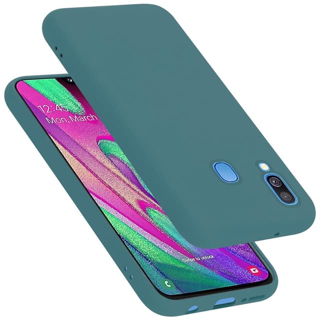 Samsung Galaxy A40 silikondeksel case (grønn)