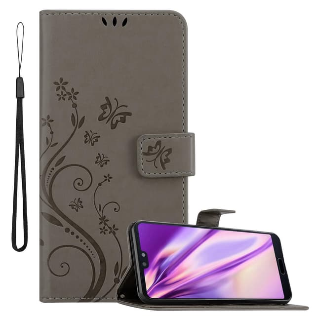 Huawei P20 Pungetui Cover Case (Grå)
