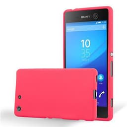 Skal Sony Xperia M5 Fodral Case (Röd)