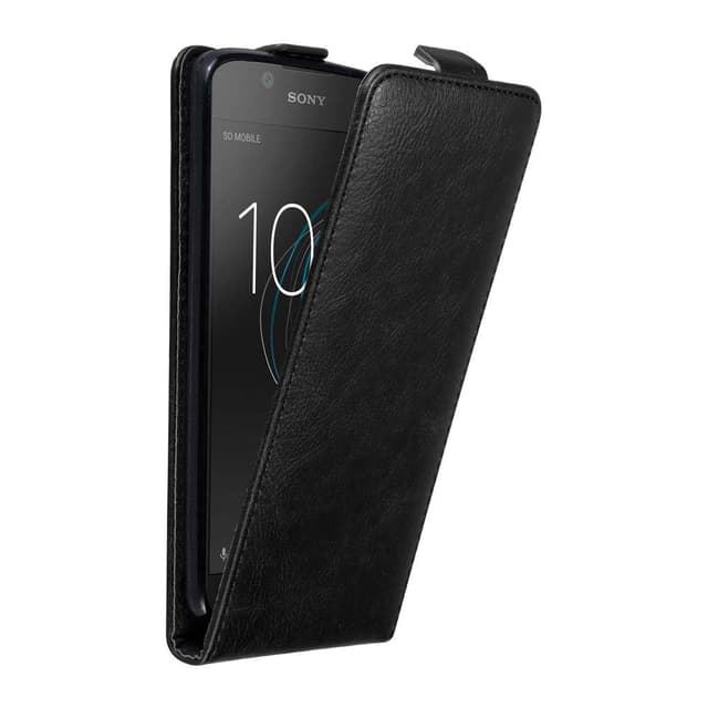 Sony Xperia L1 Suojakuori Lompakkokotelo (Musta)
