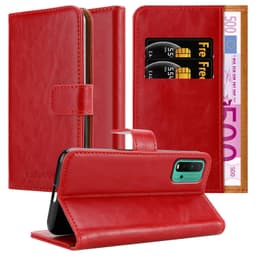 Xiaomi RedMi 9T / POCO M3 lommebokdeksel etui (rød)