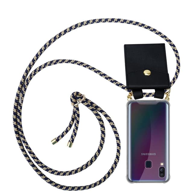 Samsung Galaxy A40 Etui Cover Kæde (Blå)