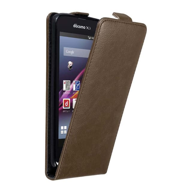 Sony Xperia Z1 COMPACT Flipfodral Skal (Brun)