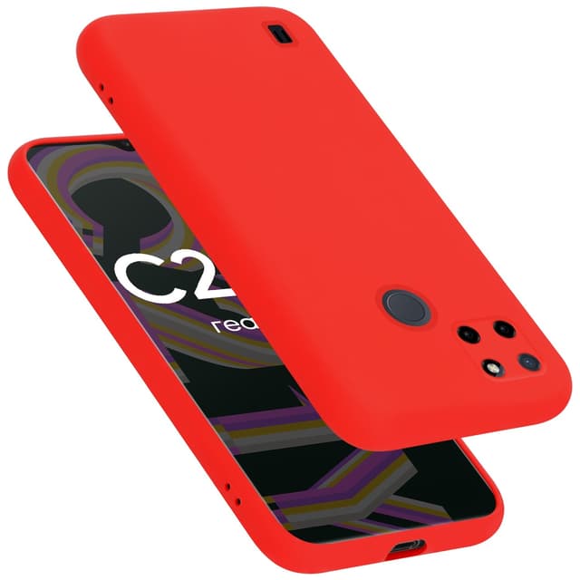 Realme C21Y / C25Y Suojakuori Kotelo (Punainen)