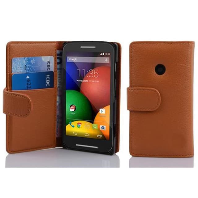 Pungetui Motorola MOTO E Cover Case (Brun)