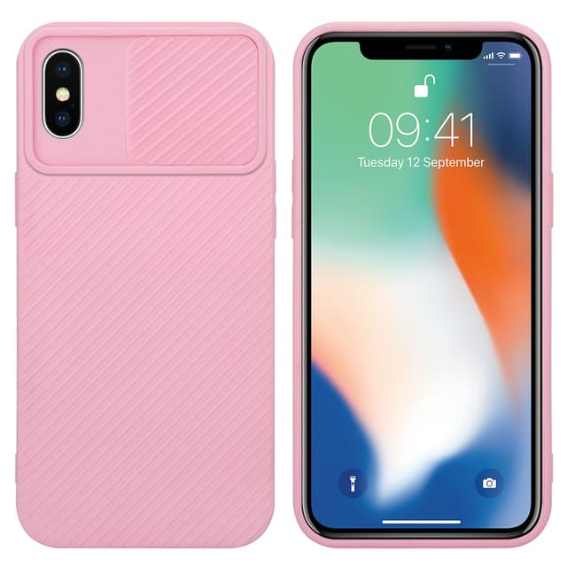 Skal iPhone X / XS Fodral Case (Rosa)