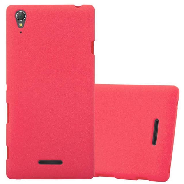 Skal Sony Xperia T3 Fodral Case (Röd)