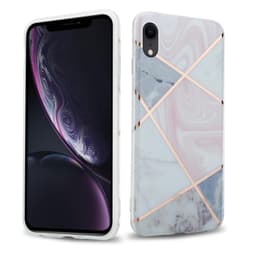 iPhone XR Suojakuori Lompakkokotelo (Vaaleanpunainen)